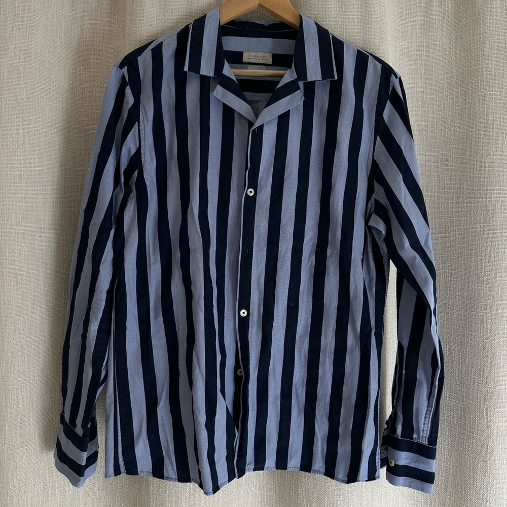 Zara Striped Button-Up Shirt